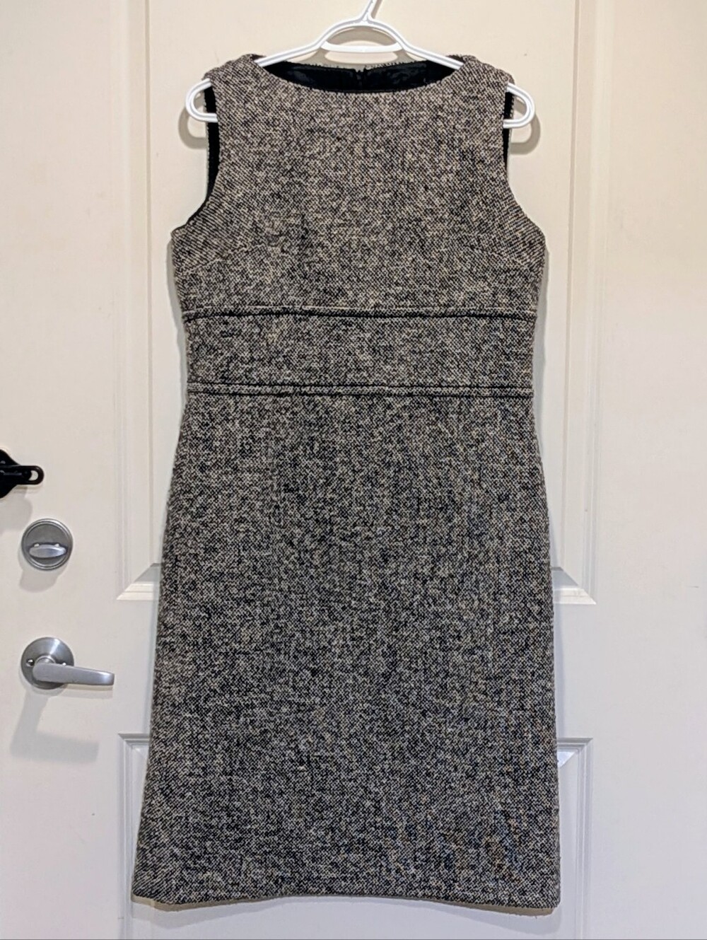 EUC 90s Max Mara 12 Tailored Wool Blend Sheath Dress